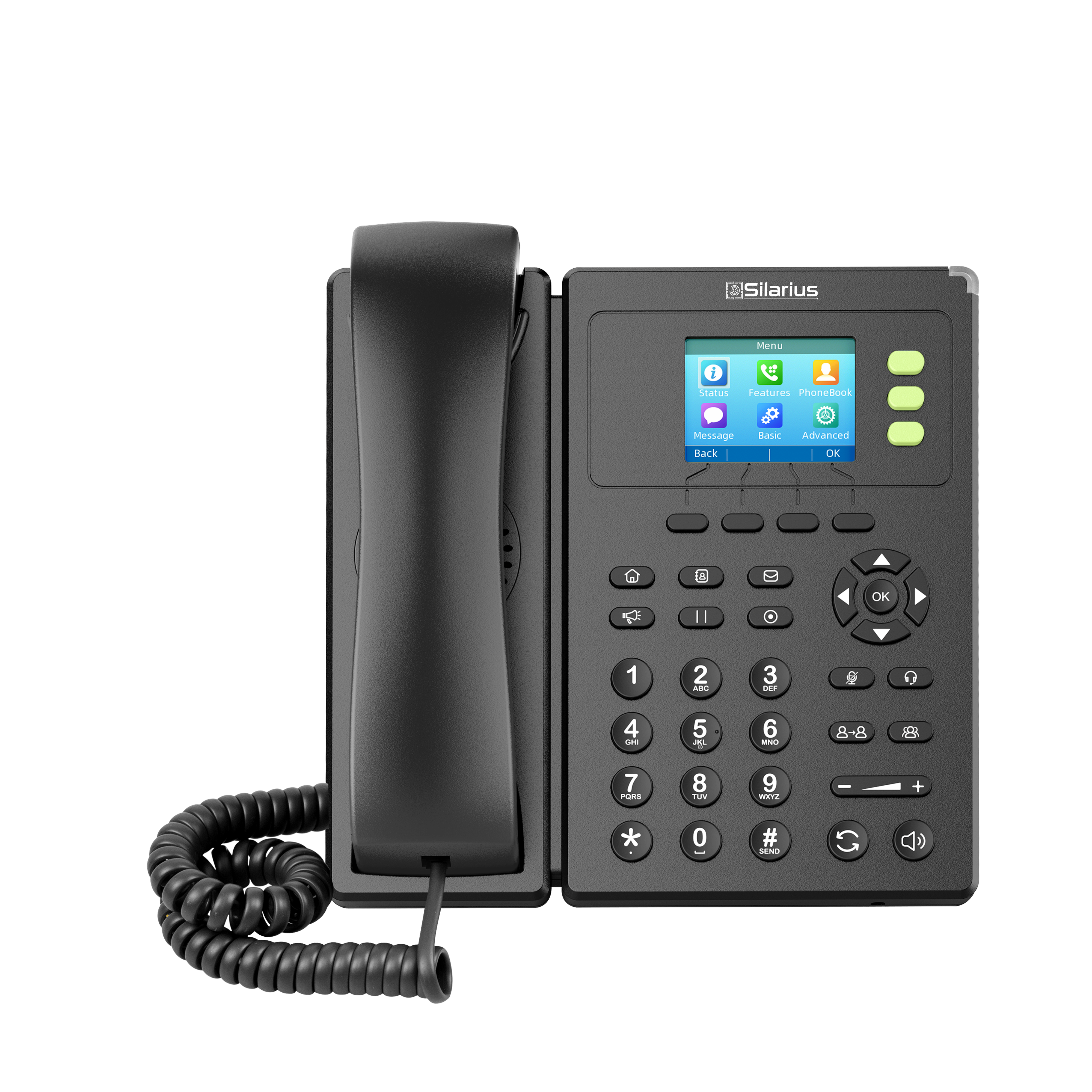 Silarius SILCIPP3SPW Basic Business Color Screen IP Phone