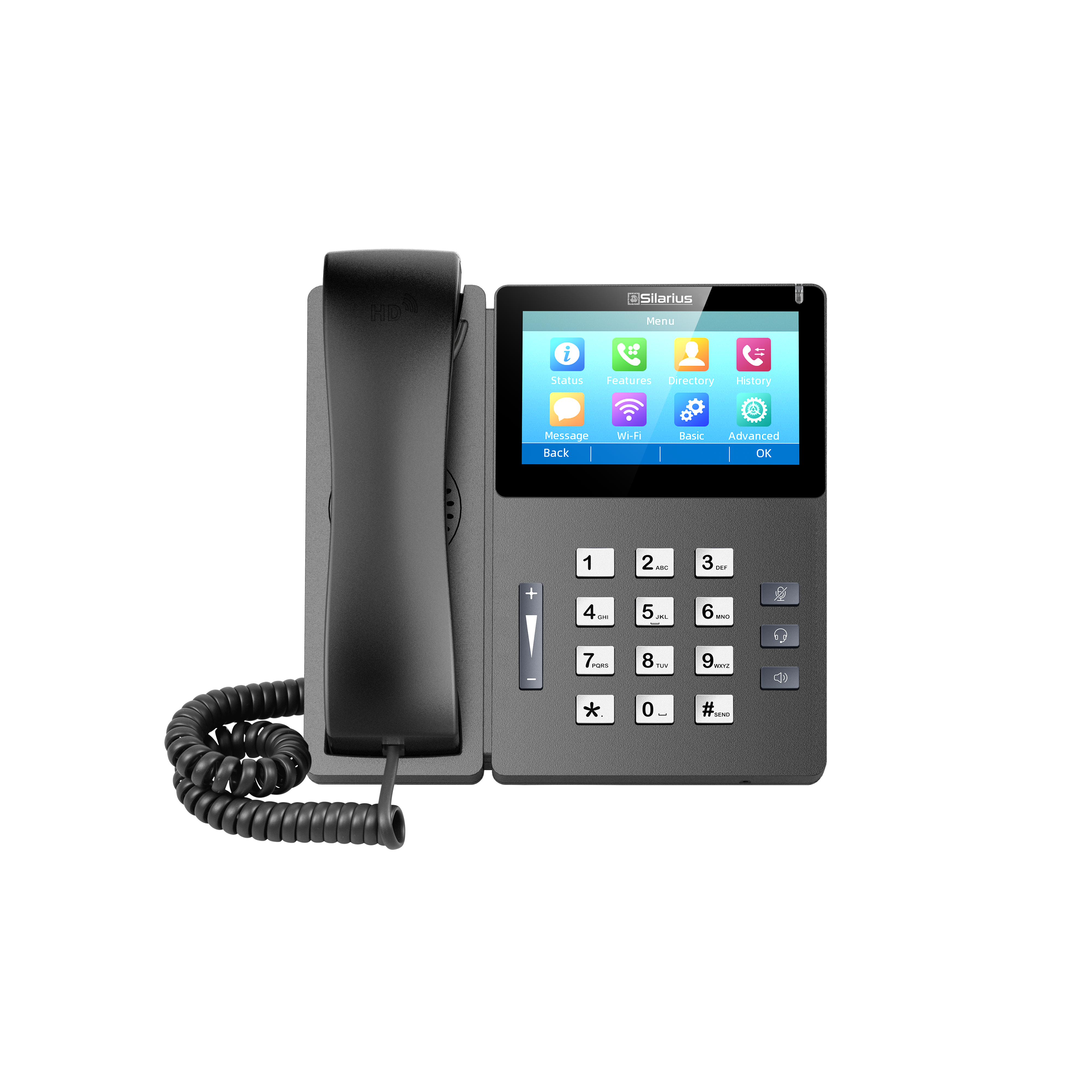 Silarius SILETIPP10SPWB Elite Touch Screen SIP IP Phone