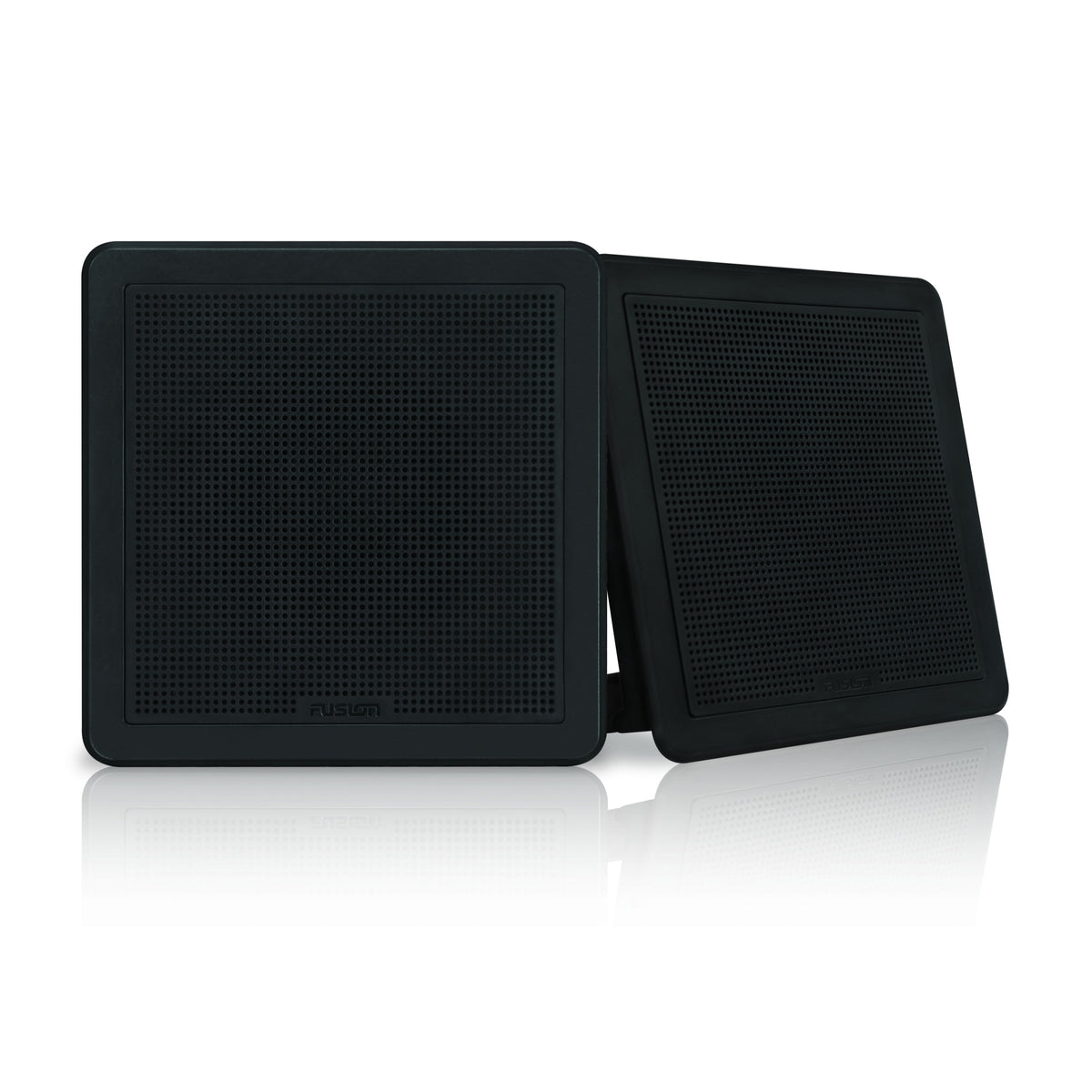 Fusion Fm F77Sb 7'' Black Square Flush Mount Speakers