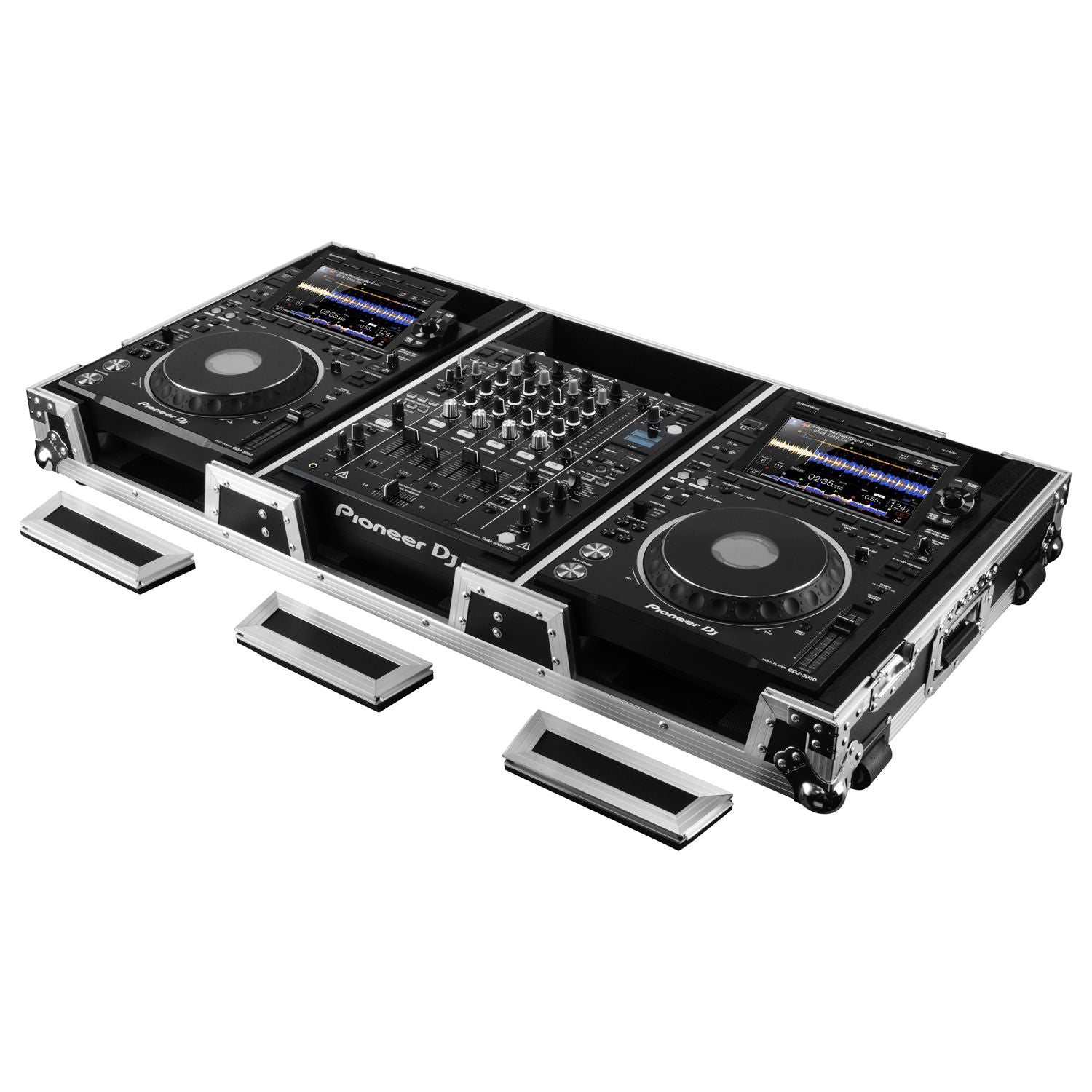 EXTRA DEEP DJ COFFIN CASE FOR 12 inch FORMAT DJ MIXER & 2 MEDIA PLAYERS