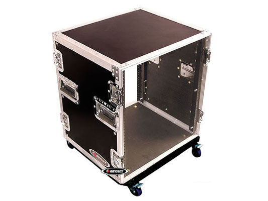 12 SPACE AMP RACK WITH WHEELS