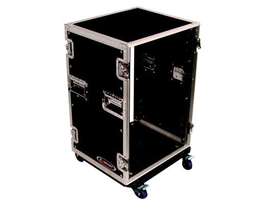 16 SPACE AMP RACK WITH WHEELS