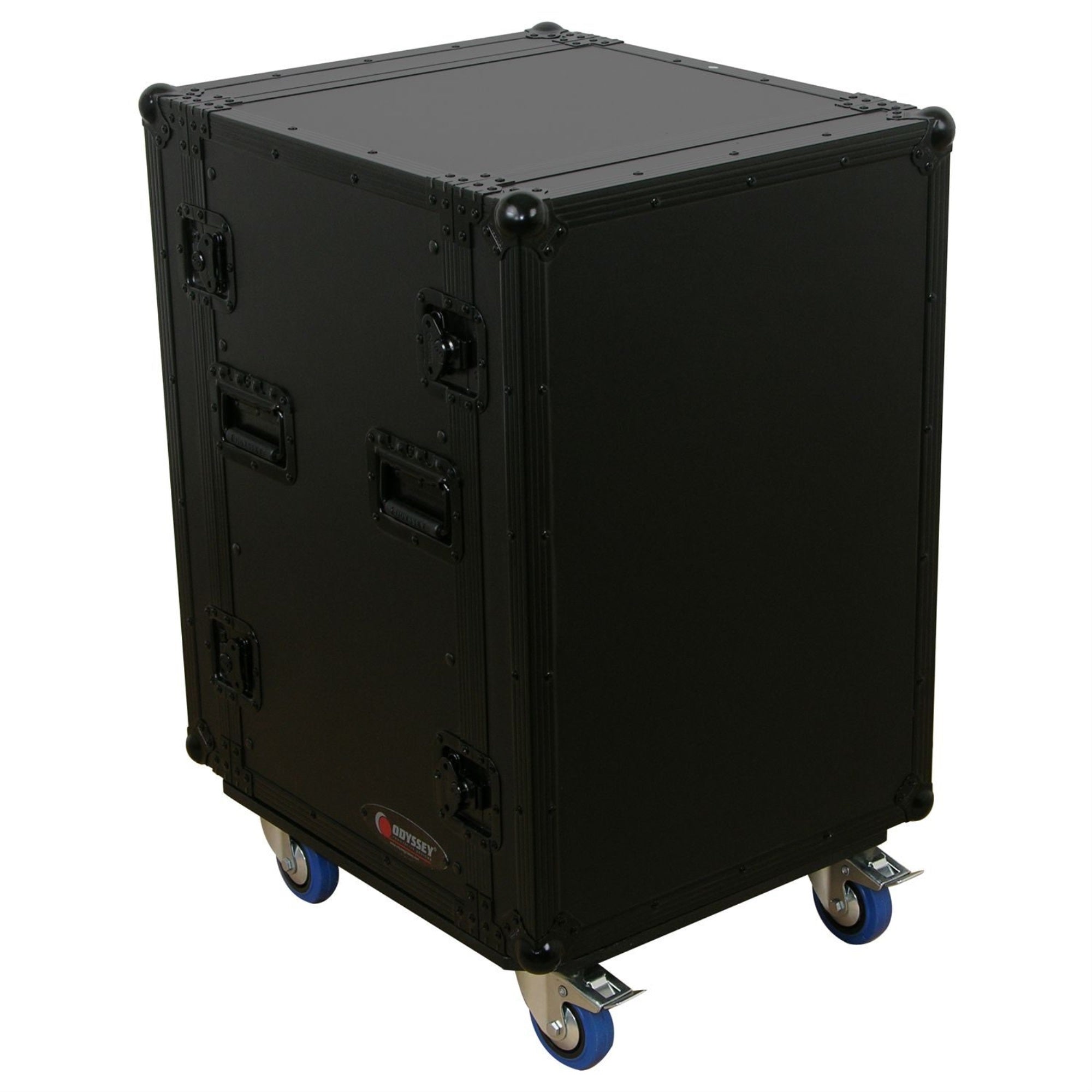 BLACK LABEL 16 SPACE AMP RACK WITH WHEELS