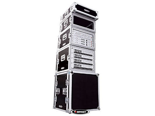8 SPACE  22 inch RACKABLE DEPTH SHOCK MOUNT RACK