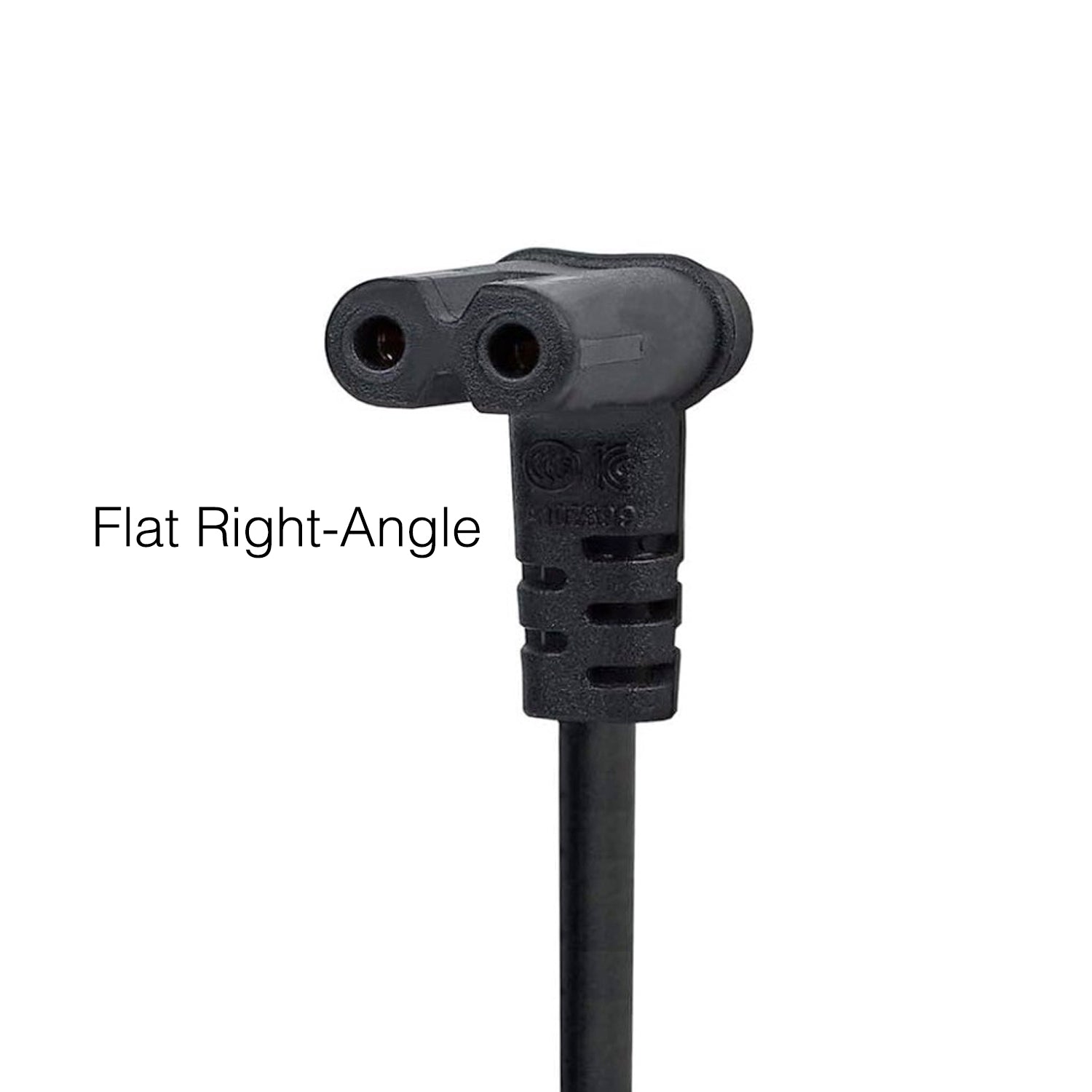 Samsung 3903-000863 AC Power Cable | 5 Ft Figure-8 C7 Non-Polarized Power Cord with Elbow 2-Prong Plug - 3903000863