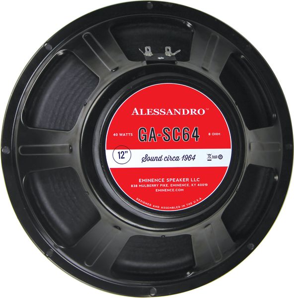 Vintage American ceramic magnet tone approved by legendary amp builder, George Alessandro. Well-balanced from top to bottom w/ti