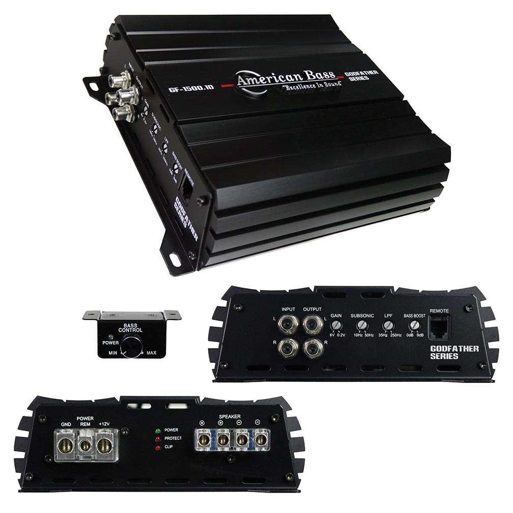 American Bass Godfather 1Ch Amplifier 1508 Watts Rms