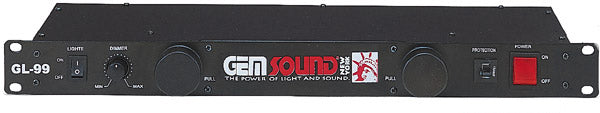 8 AC outlets Rack mountable power control module w/Dual lights & light dimmer control