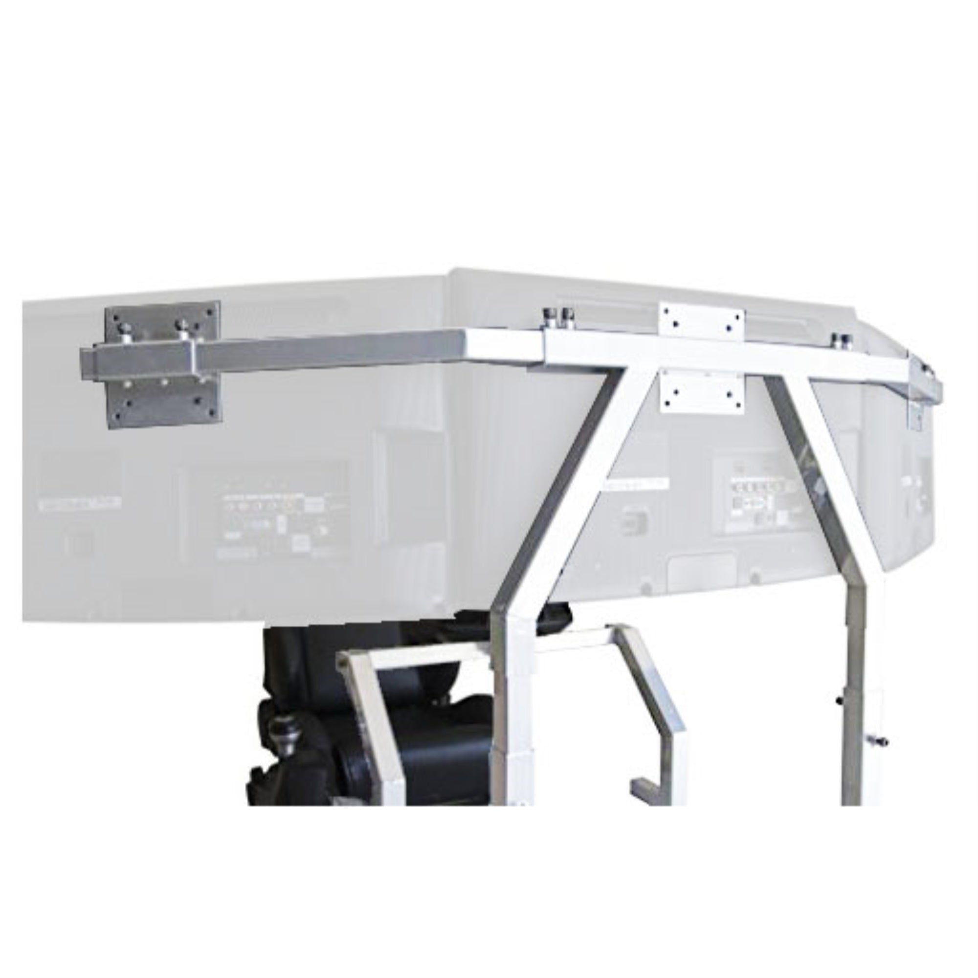 GTA Triple Monitor Stand White Fit Up To 24 inch Monitor