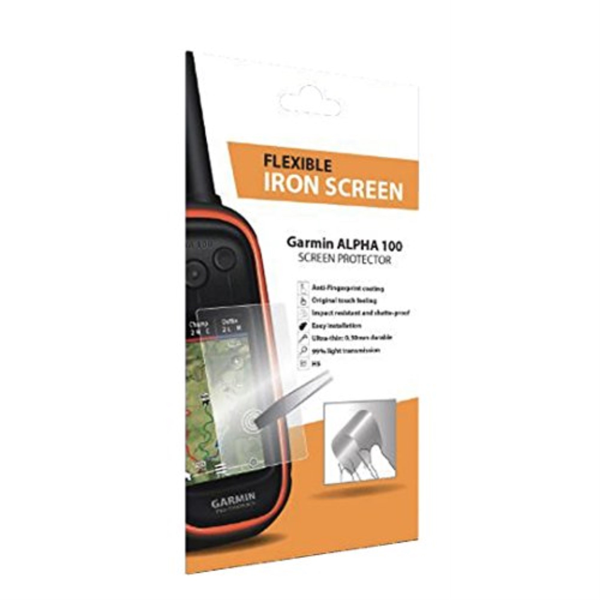 Flexible Iron Screen Protector for Garmin Alpha 100
