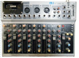 Seven Channel Studio Mixer w/iPod Dock