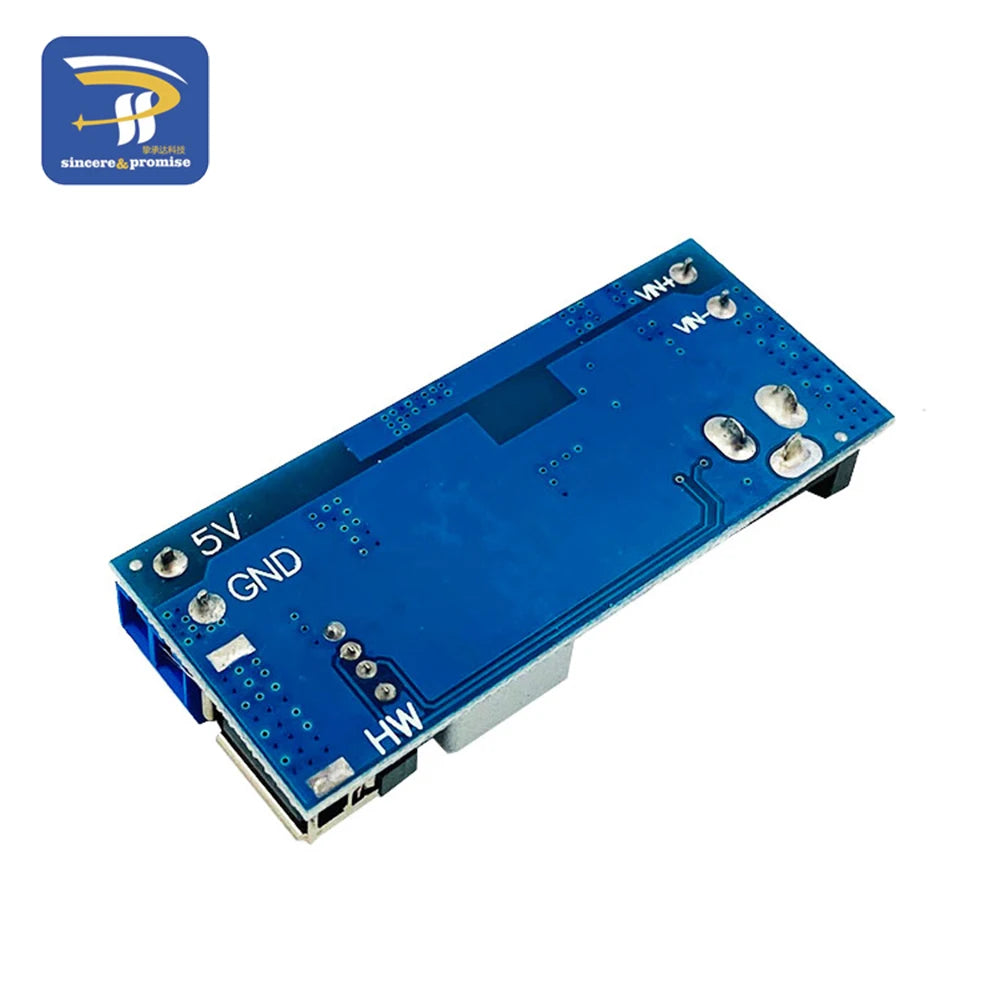 DC-DC 24V/12V To 5V 5A Step Down Power Supply Buck Converter Replace LM2596S Adjustable USB Step-down Charging Module For Phone