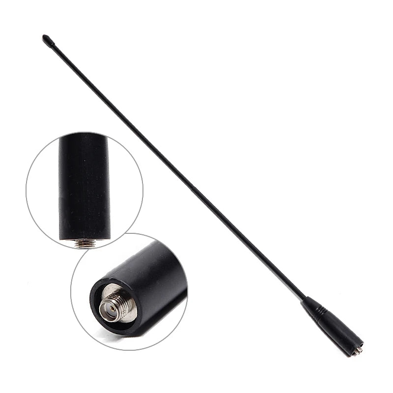 AR-771 Tri Band Antenna VHF UHF Whip Soft Antenna SMA Female For Baofeng 21 17 Pro Gps 5RH Pro Max K5 Walkie Talkie Ham Radio