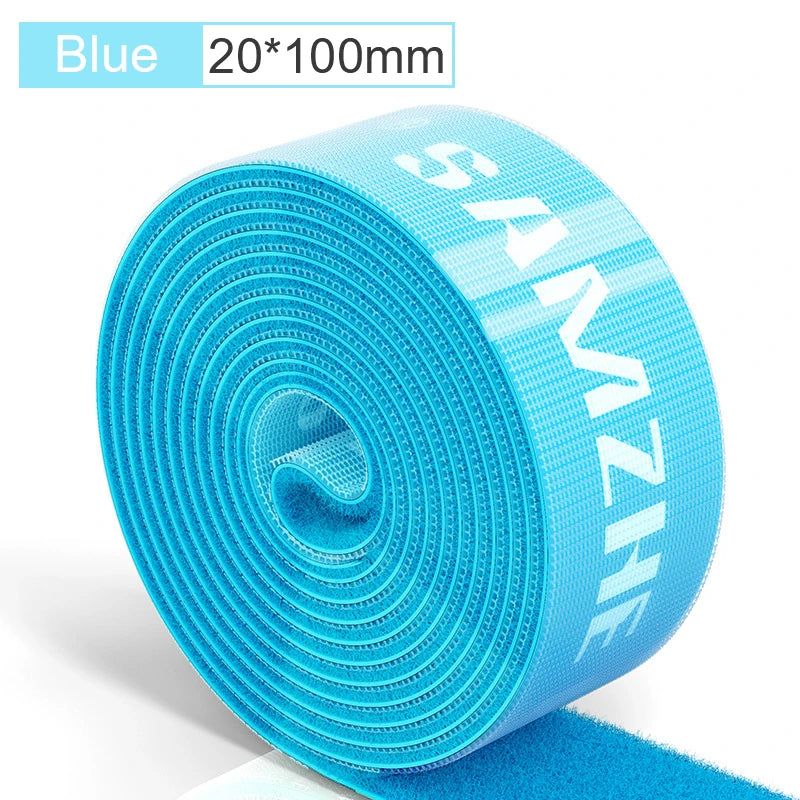 SAMZHE USB Cable Winder Cable Organizer Ties Mouse Wire Earphone Holder HDMI Cord Free Cut Management Phone Hoop Tape Protector