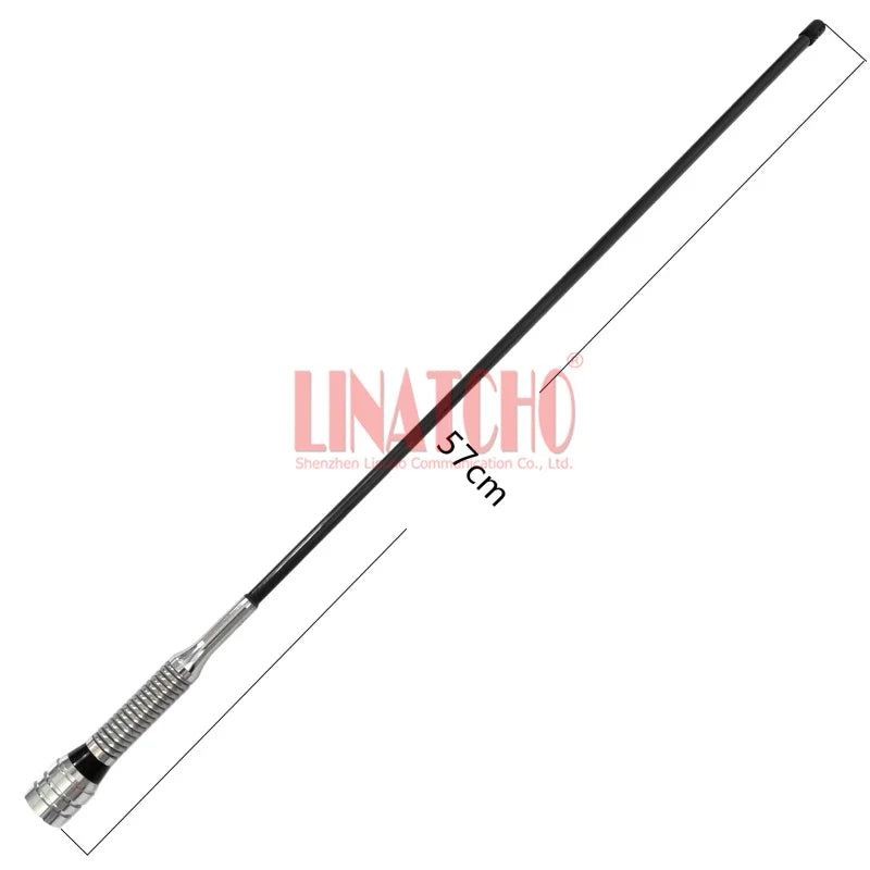 UHF VHF Anti-collision Bottom Spring Car Radio PL259 Two Way High Powered Fiberglass Car Antenna