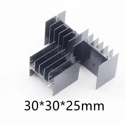 Aluminum Heat Sink 15*11*20/25mm Black/White TO-220 Transistor YHR20 Various Specifications Optional