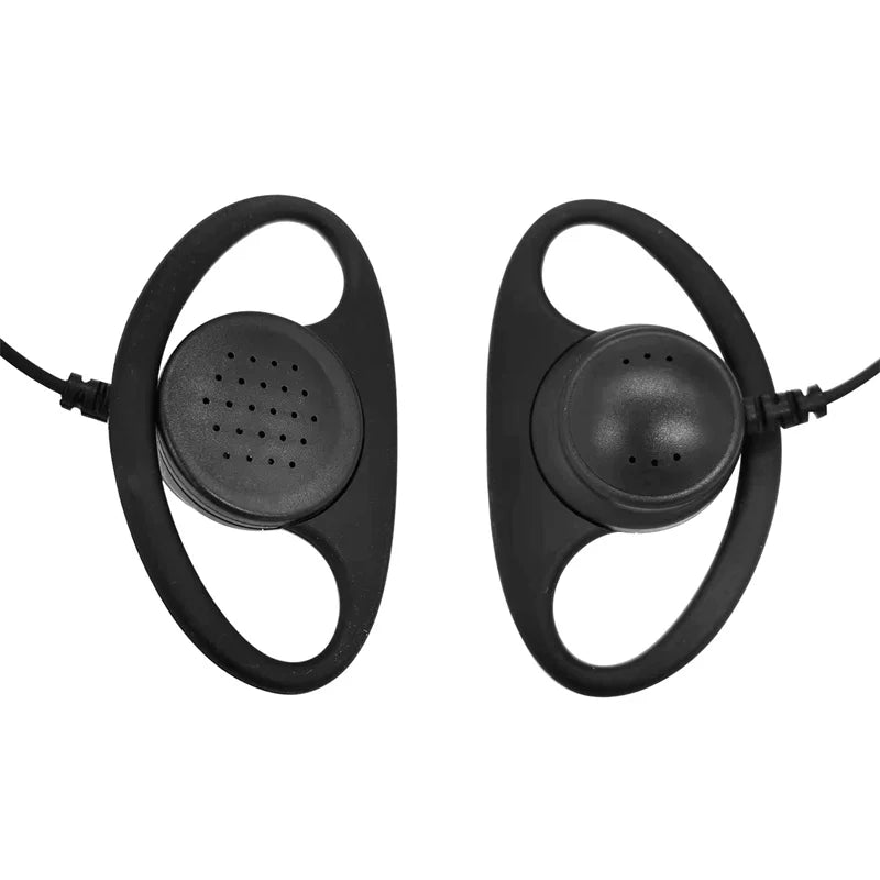 D Shape Earpiece Headset, PTT Mic, 2 Pin,for Kenwood,Nexedge,Hytera,Puxing,Wouxun Radio, UV-82HP, UV-82, UV-5R, UV5RA, BF-F9