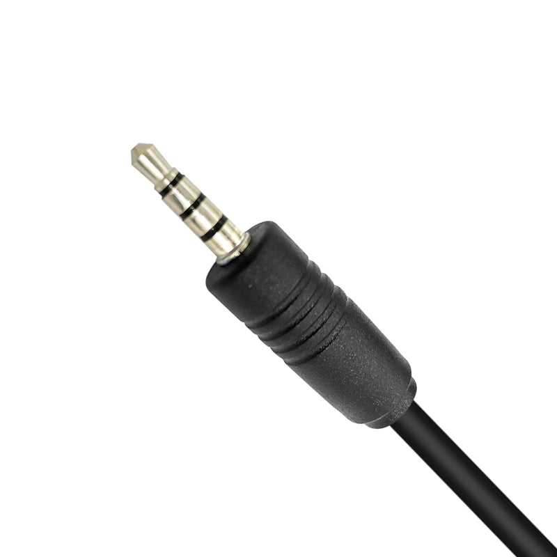 RISENKE-Walkie Talkie Headset Adapter, Push to Talk for Two Way Radio, Mobile Phone, U94 PTT, 3.5mm