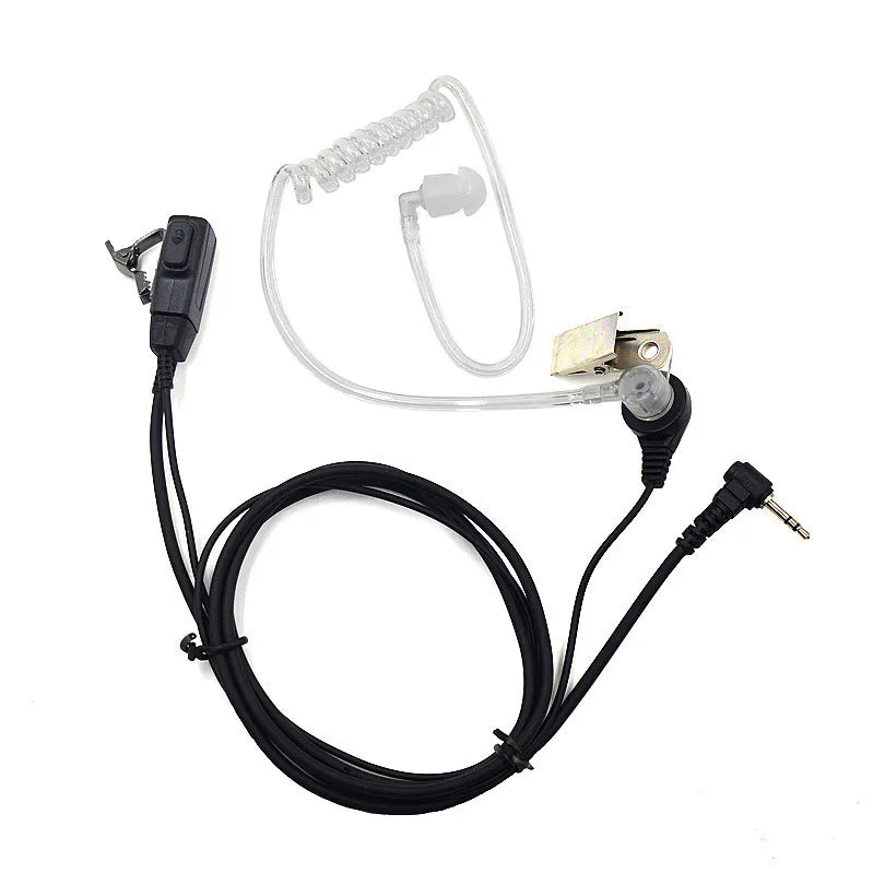 2.5mm FBI Acoustic Tube Earpiece Headset Mic PTT for Motorola Talkabout Radio TLKR T80 T82 T60 T3 T5 T7 MR350R MD200 Ham Radio