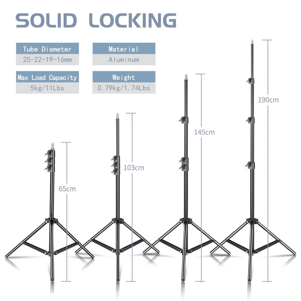 SH Brand 200CM Light Stand Tripod With 1/4 Screw Head For Photo Studio Video Flash Umbrellas Reflector Lighting Photography