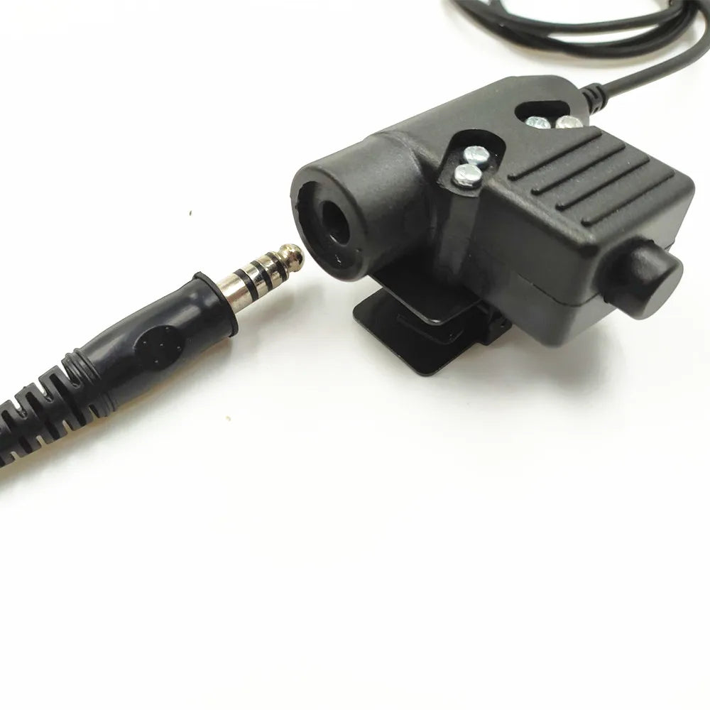 Tactical U94 PTT Headset Accessory PTT For COMTAC MSA  TCA TRI Headphones for Selex  H4855 Radio Bowman PRR radio PRC343