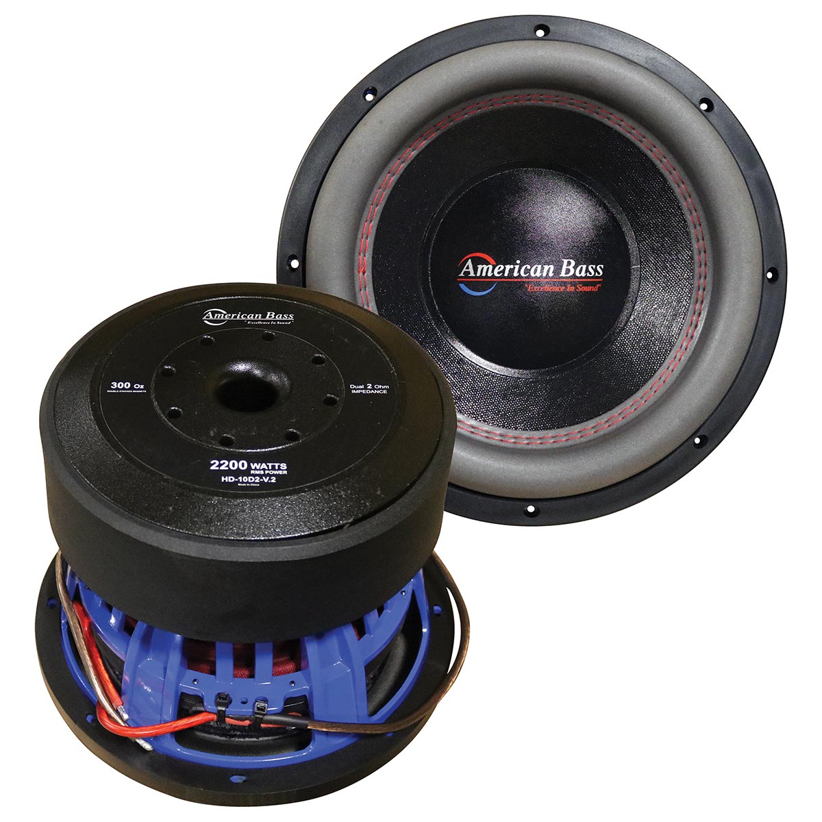 American Bass 10 Woofer Dual 2 ohm  4000 Watts Max 2200 RMS