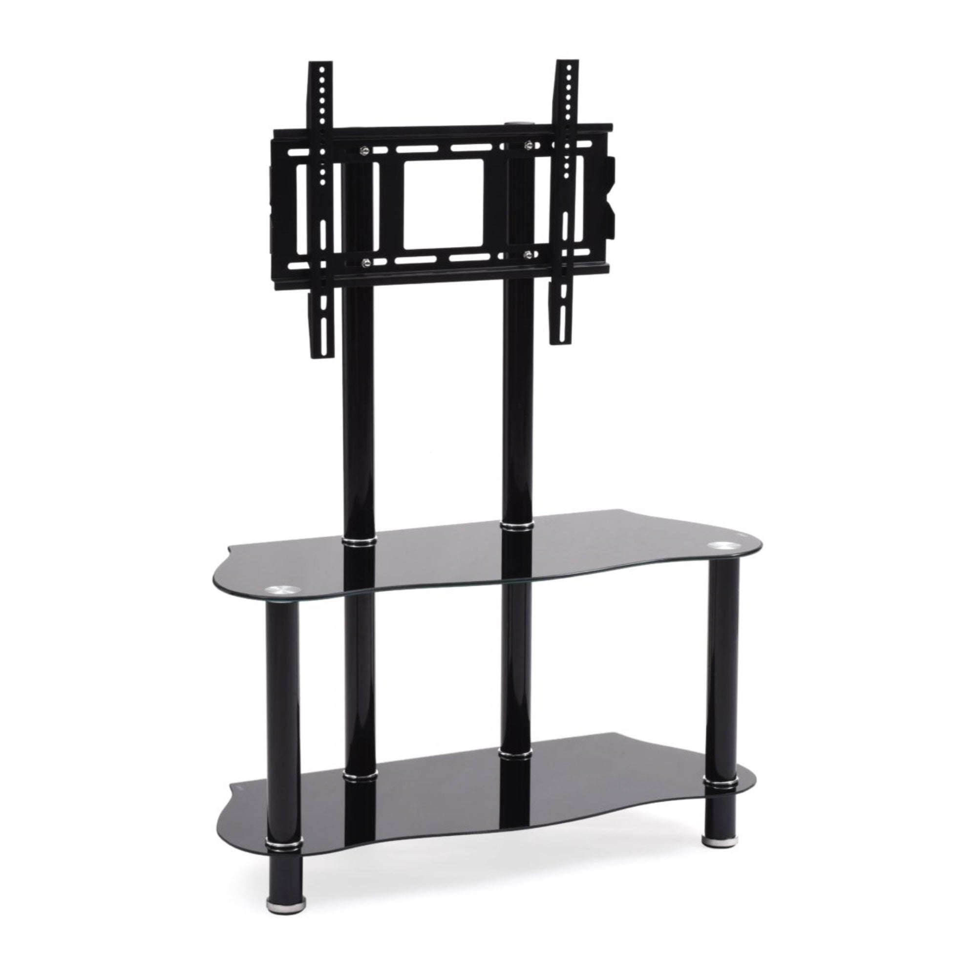 Hodedah 35.4'' Wide Glass Tv Stand With Mount