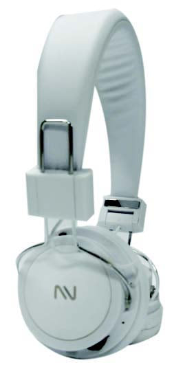 Stereo Headphones for PC or MP3 Player w/Microphone for PC COLOR: WHITE