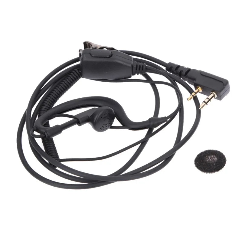 2 PIN Walkie Talkie Earpiece Headset PTT MIC for BAOFENG UV5R for KENWOOD KPG TH TK for HYT