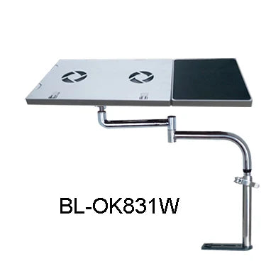 Full Motion 360degree Rotation Laptop Car Mount Stand Desk Car Dining Table Writing Board Notebook Tablet PC Holder With USB Fan