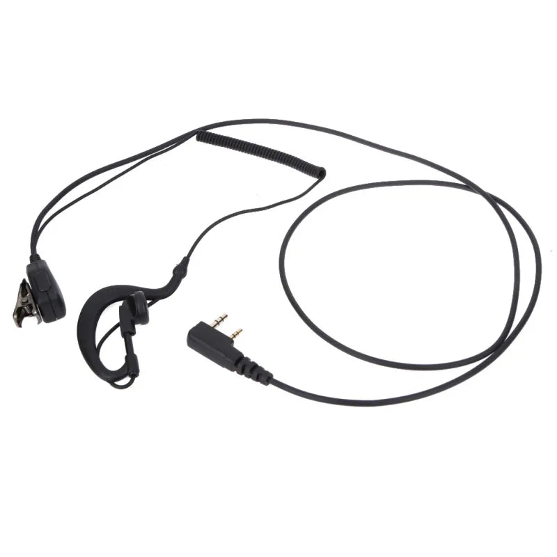2 PIN Walkie Talkie Earpiece Headset PTT MIC for BAOFENG UV5R for KENWOOD KPG TH TK for HYT