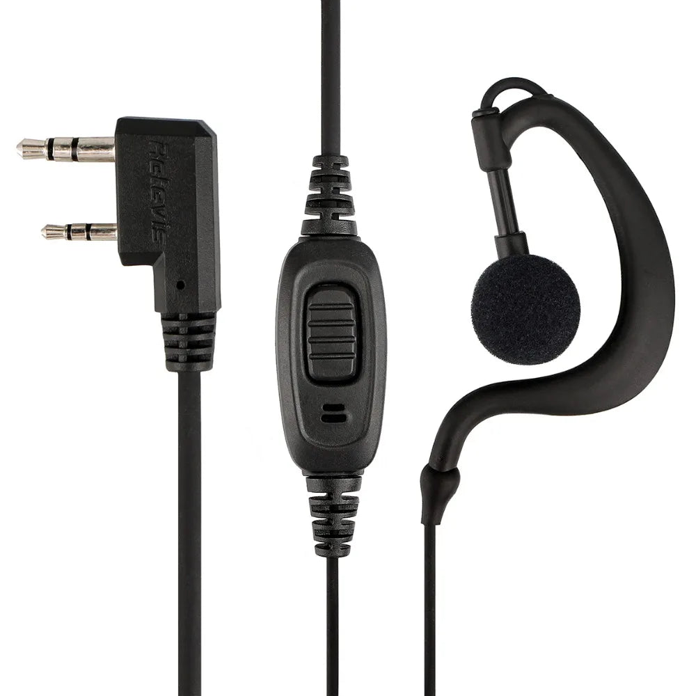 Retevis EEK004 RT22 Walkie Talkie C-type Earhook 2/4/6/10pcs Earpieces Radio Headsets for Retevis RT21 RT24 Baofeng UV-5R 888S