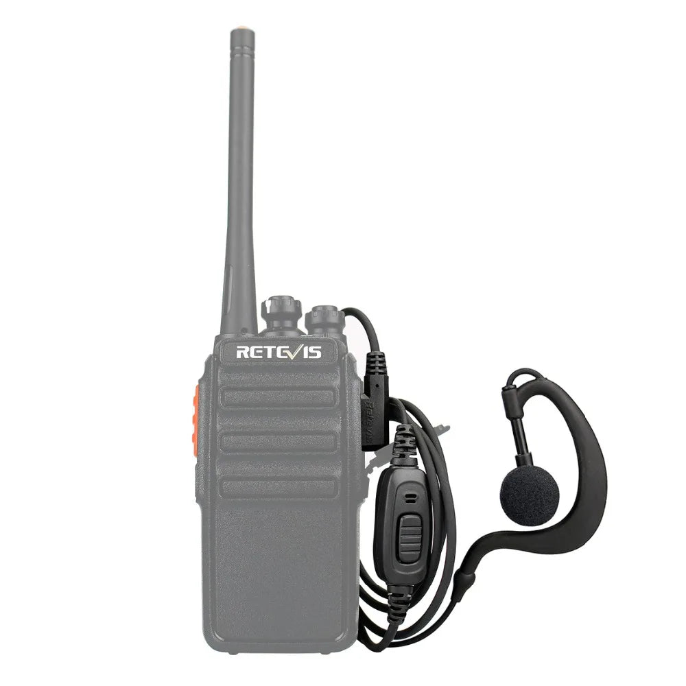 Retevis EEK004 RT22 Walkie Talkie C-type Earhook 2/4/6/10pcs Earpieces Radio Headsets for Retevis RT21 RT24 Baofeng UV-5R 888S