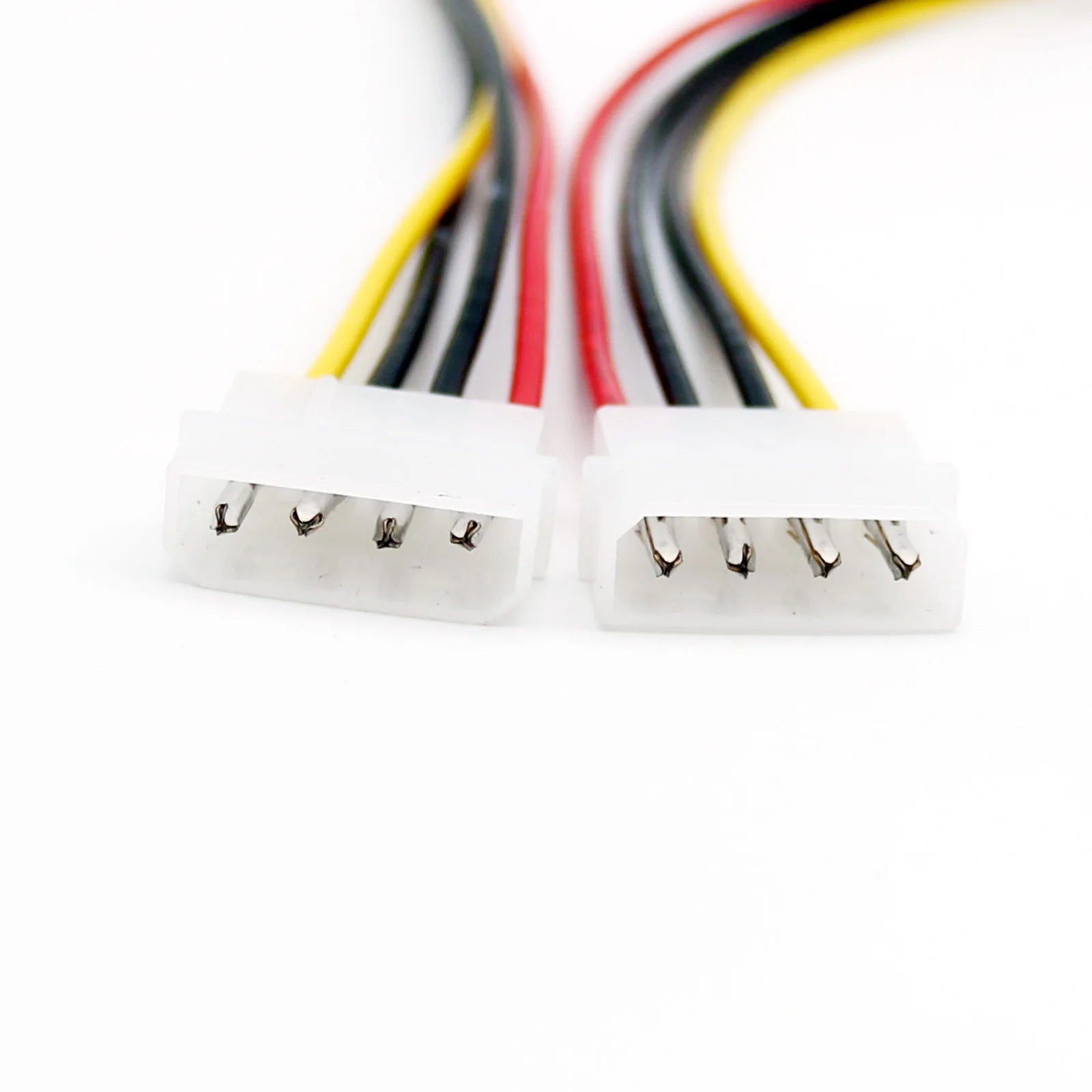 1pc 4 Pin LP4 Molex Male to 4 Pin Male Plug Power Extension Adapter Connector Converter Cable 30cm 1ft