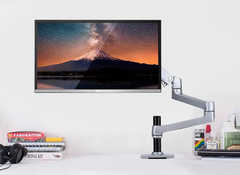 Aluminum Full Motion Free Lifting Ultra Long Arm 10-38 inch LED LCD Monitor Holder Monitor Mount Bracket V63C / XSJ8013C