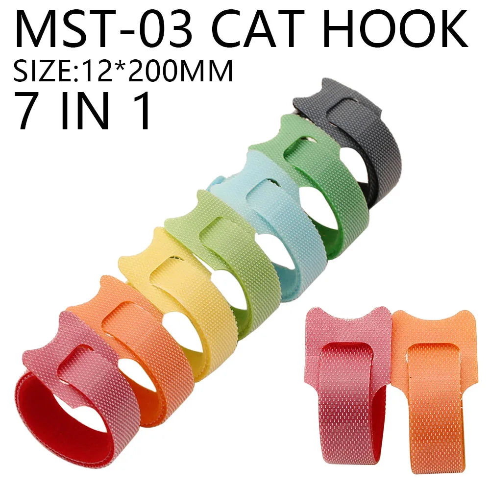 SAMZHE USB Cable Winder Cable Organizer Ties Mouse Wire Earphone Holder HDMI Cord Free Cut Management Phone Hoop Tape Protector