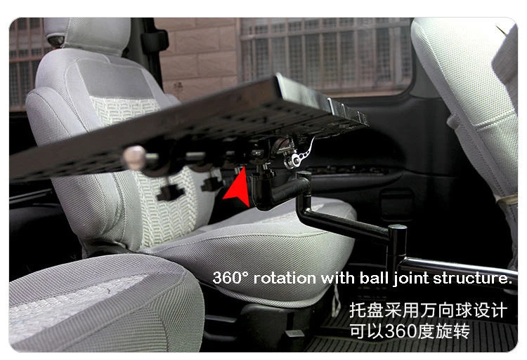 Full Motion 360degree Rotation Laptop Car Mount Stand Desk Car Dining Table Writing Board Notebook Tablet PC Holder With USB Fan