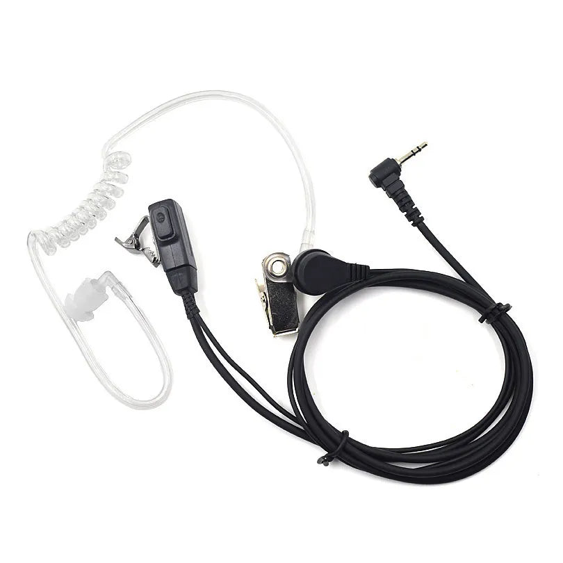 2.5mm FBI Acoustic Tube Earpiece Headset Mic PTT for Motorola Talkabout Radio TLKR T80 T82 T60 T3 T5 T7 MR350R MD200 Ham Radio