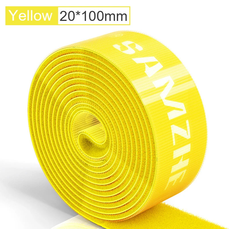 SAMZHE USB Cable Winder Cable Organizer Ties Mouse Wire Earphone Holder HDMI Cord Free Cut Management Phone Hoop Tape Protector