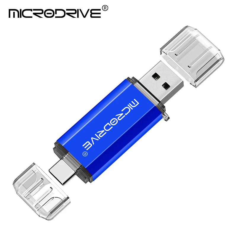 Type C USB Flash Drive OTG 2 IN 1 USB 2.0 Micro USB Pen Drive 128GB 64GB 32GB 16GB 8GB 4GB Pendrive Flash Drive