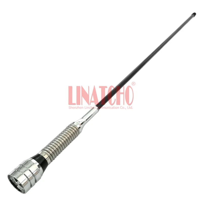UHF VHF Anti-collision Bottom Spring Car Radio PL259 Two Way High Powered Fiberglass Car Antenna