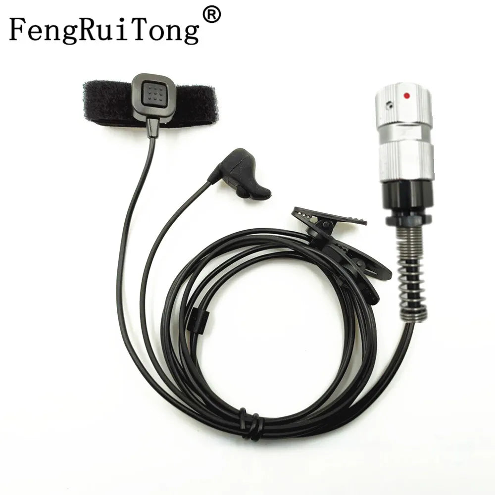 Vibrate Ear Bone Earpiece Speaker Mic 6 pin Finger PTT Headset For TRI TCA AN/PRC-148 PRC-152 IDF710 Walkie Talkie headset
