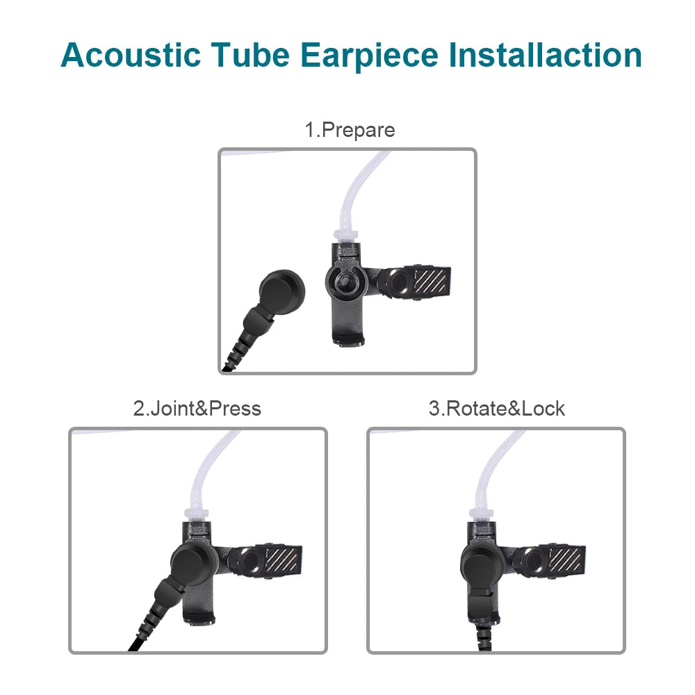 Air Acoustic Earpiece Headset for Sepura 2 Way Radio, SC2020,STP8000, STP8030, STP8035, STP8038, Walkie-talkies Accessories