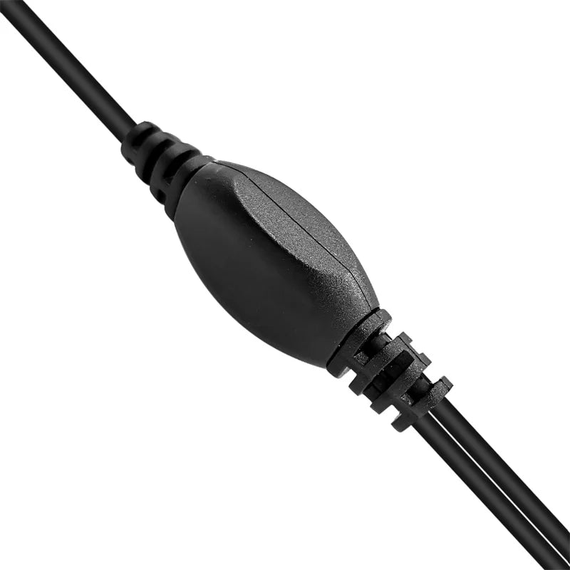 Earpiece Clear Coil Tube Headset, PTT Mic, 2-Pin Plug with Screw Radio, for Hytera, HYT, PD502, PD562, TC508, BD502i