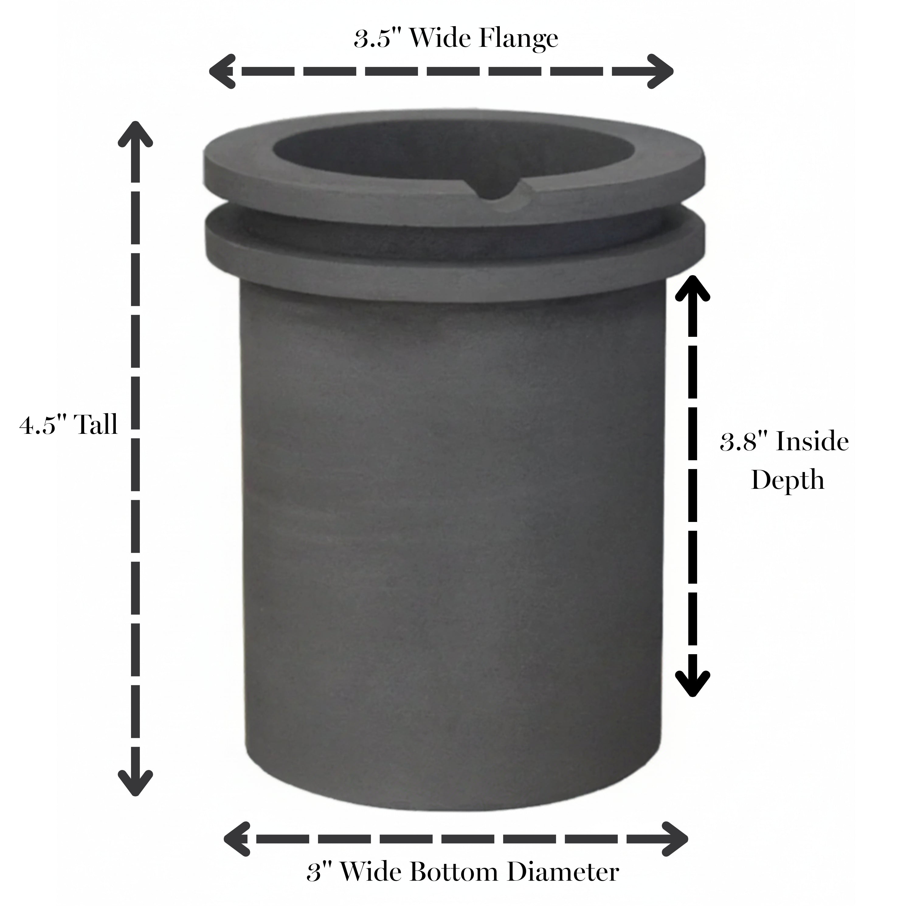 100 Oz Quick Melt Table Top Graphite Crucible