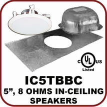 8 Ohms Inceiling Speaker with Tile Bridge and Backcan