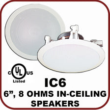 8 Ohms Inceiling Speaker 6.5 Inch