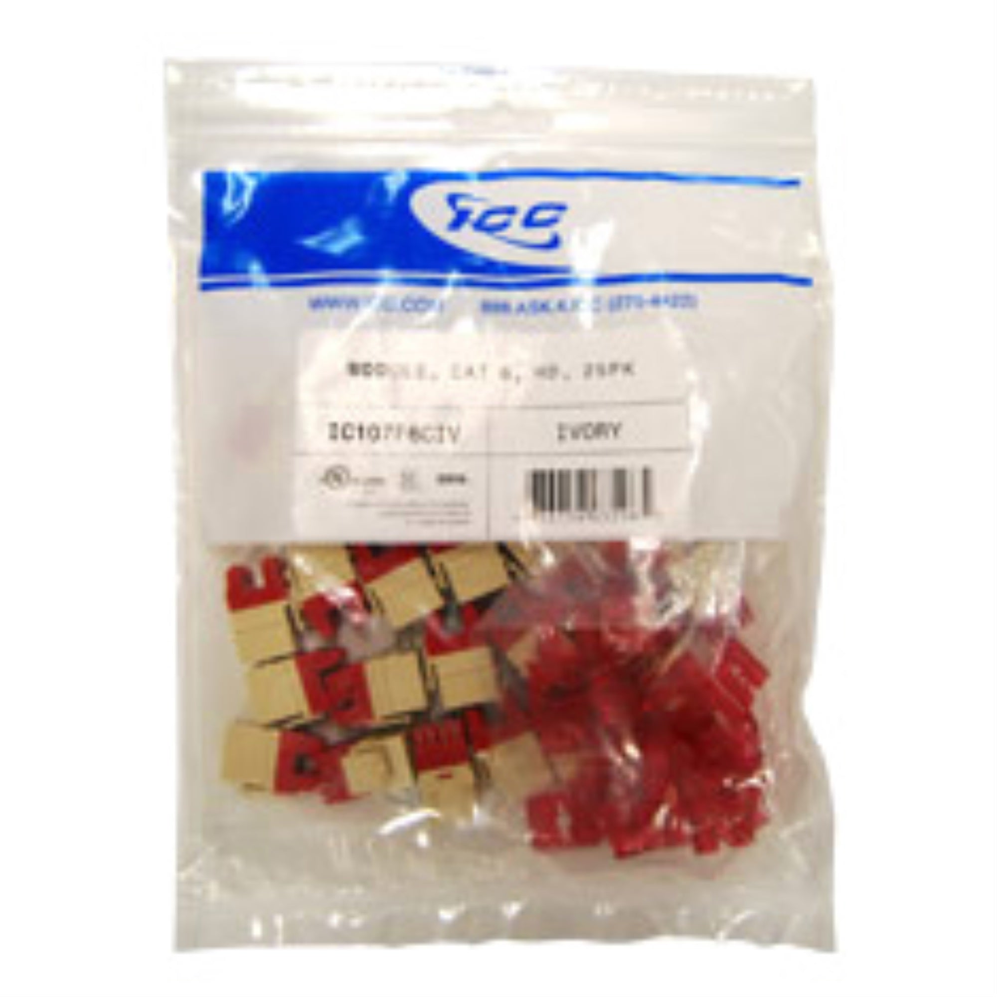 ICC MODULE, CAT 6, HD, 25PK, YELLOW