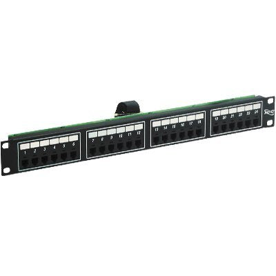 PATCH PANEL,F/TELCO,8P2C,24PORT,1RM