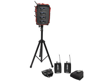 IEM900BAND4 Long Range Pro Stereo Wireless InEar Monitor Package with Four Transmitters and four Receivers